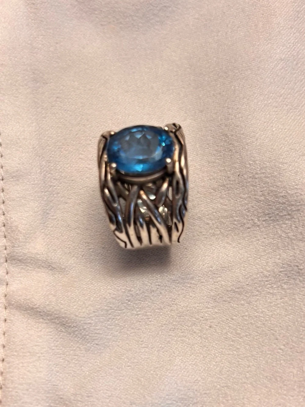 EFFY Blue Topaz Sterling Silver Ring